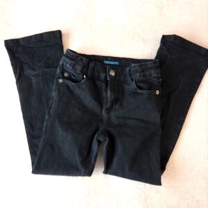 🖤 Black Bootcut Jeans – Size 7 Slim (Adjustable Waistband)